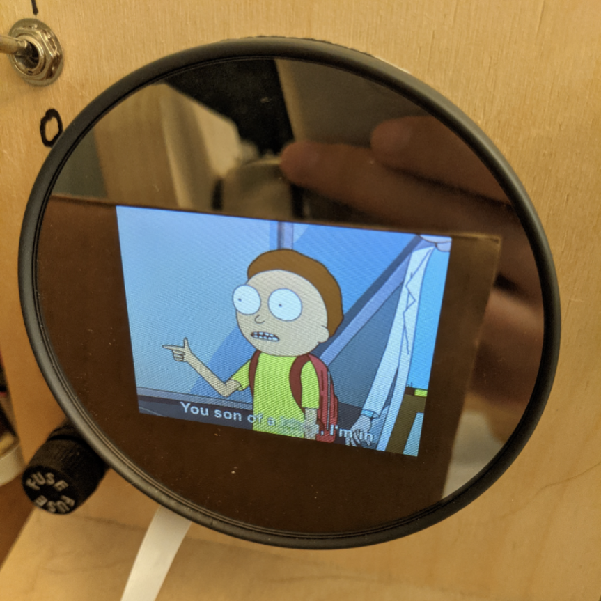 Nest thermostat with Morty
